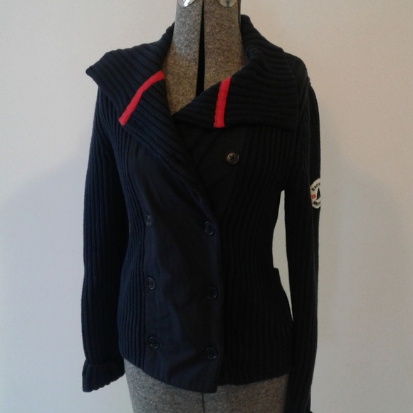 Brooks Brothers Cardigan Sweater peacoat jacket S - Picture 5 of 9